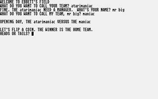 IPCO Baseball atari screenshot